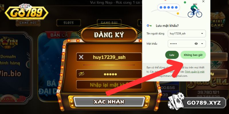 Không lưu mật khẩu tránh sự cố bị lộ tài khoản