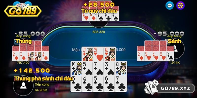 Xếp bài là yếu tố quan trọng trong thi đấu